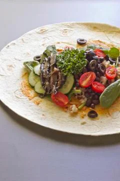 Veggie Wrap Stock-Fotos