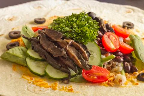 Veggie Wrap Foto stock