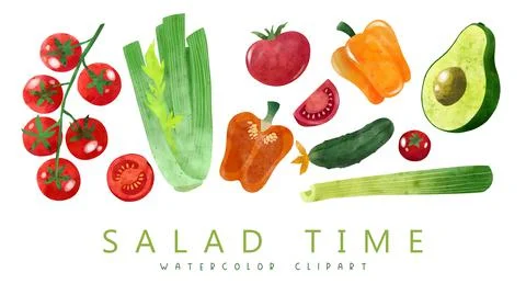 Veggies. Hand drawn vector illustration. Stock Illustration