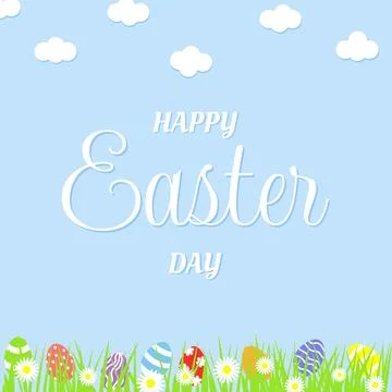 VeHappy Easter design for greeting cards, posters, holiday covers. 스톡 일러스트