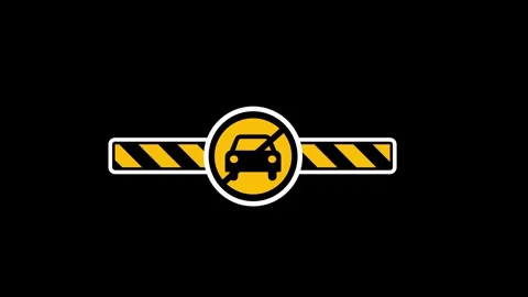 Vehicle Access Denied Stock Footage 335609045