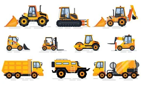 Vehicle and Engineering, Building Auto Vector Ilustración de archivo