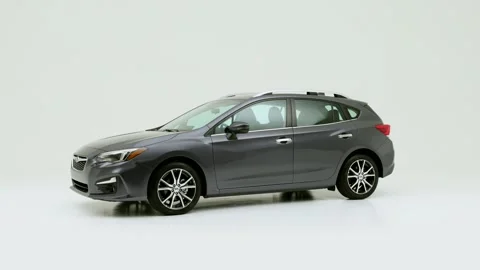 Vehicle bodywork in studio Crystal White Pearl 2019 Subaru Impreza 2.0i Limited Video stock 159381759