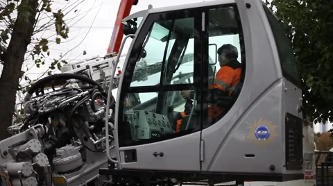 Vehicle cabin worker Stock Footage 45163746