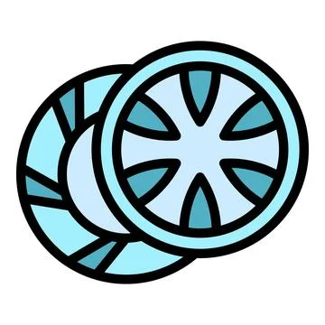 Vehicle clutch icon vector flat Stock Illustration