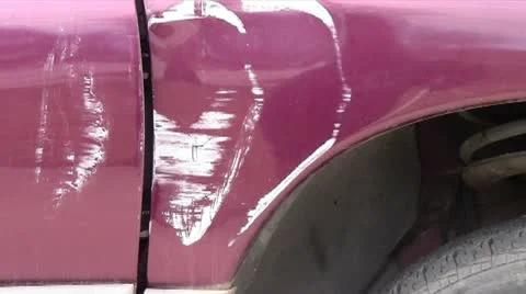 Vehicle Damage Video stock 18009771