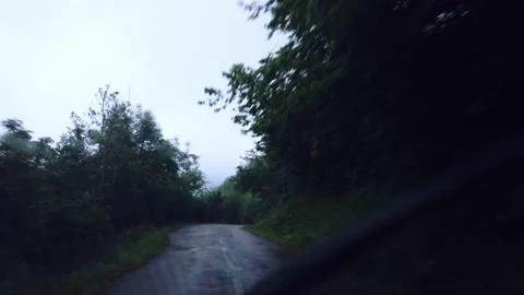 Vehicle disdaining a winding mountain Video stock 132812853