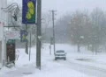 Vehicle Driving in Snow Footage