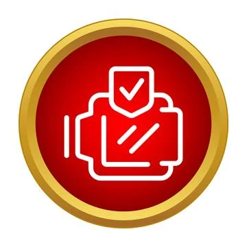 Vehicle engine with checkmark icon for quality inspection Stock Illustration