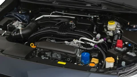 Vehicle engine Dark Blue Metallic 2020 Subaru Impreza 2.0i Limited Stock Footage 160050335