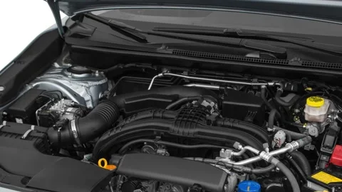 Vehicle engine Ice Silver Metallic 2019 Subaru Impreza 2.0i Premium EyeSight Stock Footage 160017289