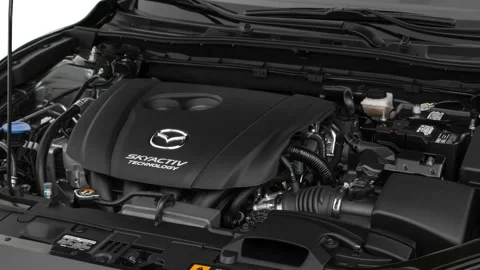 Vehicle engine Machine Gray Metallic 2018 Mazda MAZDA3 Grand Touring Stock Footage 159966487