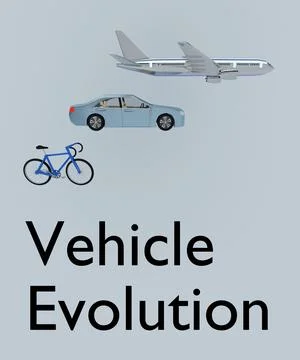 Vehicle Evolution concept Illustrazione stock