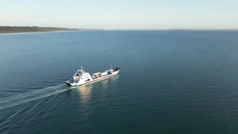 Vehicle Ferry in transit Stock Footage 281143188