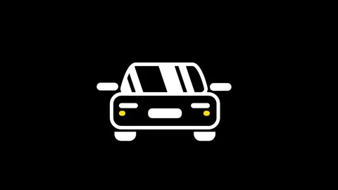 Vehicle Headlight Symbol Stock Footage 336062143