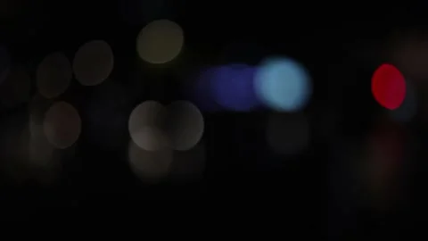 Vehicle lights in traffic with night background Stock Footage 134262104