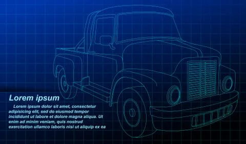Vehicle outline. Stock Illustration