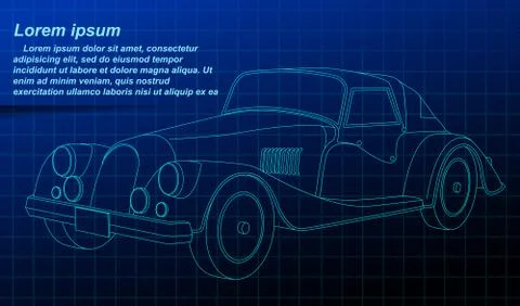 Vehicle outline. Stock Illustration