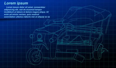 Vehicle outline. Stock Illustration