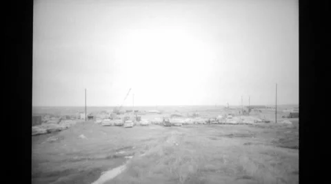 Vehicle parked at construction area Stock Footage 37594849