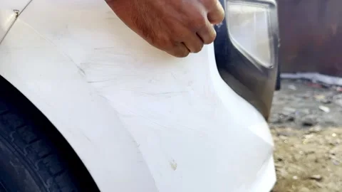 Vehicle Scratch Repair Stock Footage 336177984