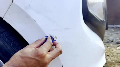 Vehicle Scratch Repair Stock-Footage 336178010