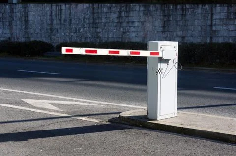 Vehicle security barrier Stock Photos
