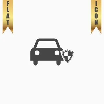Vehicle shield over  background vector illustration Stock Illustration