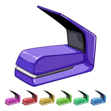 Vehicle stapler cartoon vector graphic Stock Illustration