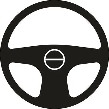 Vehicle Steering icon vector | Steering wheel | Driving icon Stock Illustration