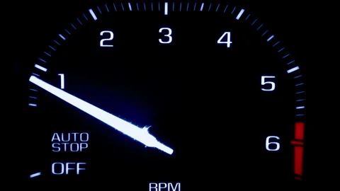 Vehicle Tachometer Revving Stock Footage 336474045