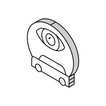 Vehicle tracking isometric icon vector illustration Stock Illustration