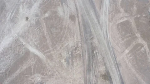 Vehicle tracks in quarry Stock Footage 110628573