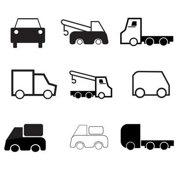 Vehicle Vector Graphic–Black Stock Illustration