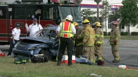 Vehicle vs Fedex LFR#4 Stock Footage 937797
