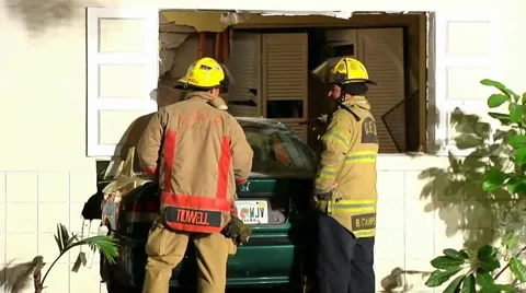 Vehicle vs House GPFD#4 Stock Footage 937660