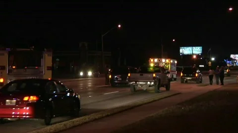 Vehicle vs pedestrian Stock Footage 759337