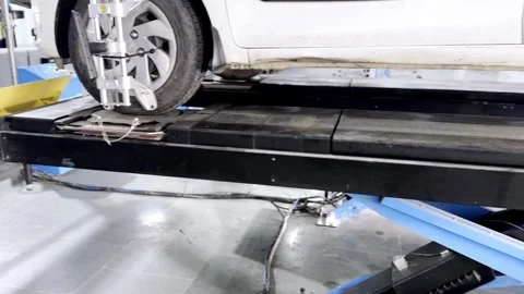 Vehicle Wheel Alignment Service Stock Footage 336178071