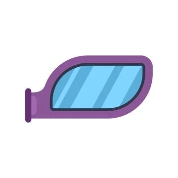 Vehicle wing mirror vector illustration Stock Illustration
