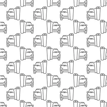 Vehicle Wrap vector concept minimal geometric seamless pattern Illustrazione stock