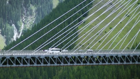 Vehicles on the bridge Stock Footage 235106556
