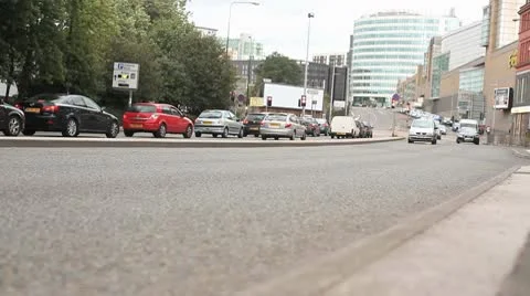 Vehicles on Dual carriageway Stock Footage 10688742