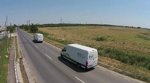 Vehicles going on the road Stock Footage 41338928