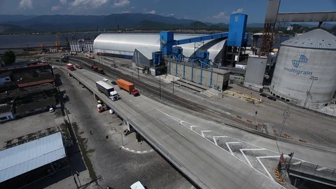 Vehicles in highway Stock Footage 94225951