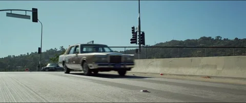 Vehicles Making A turn Stock Footage 155551025