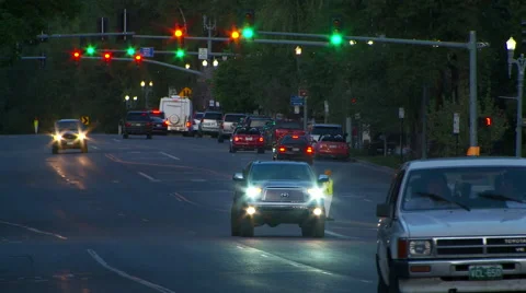 Vehicles moving on highway Stock Footage 57814248