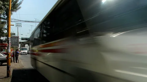 Vehicles moving through the highway. Stock Footage 53134249