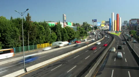 Vehicles moving through the highway. Stock Footage 53135210