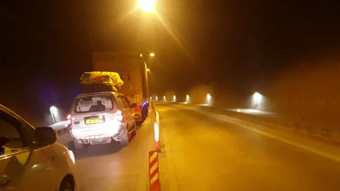 Vehicles passing through a road Stock Footage 264846299