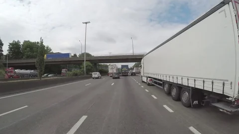 Vehicles on the road Stock Footage 83499553